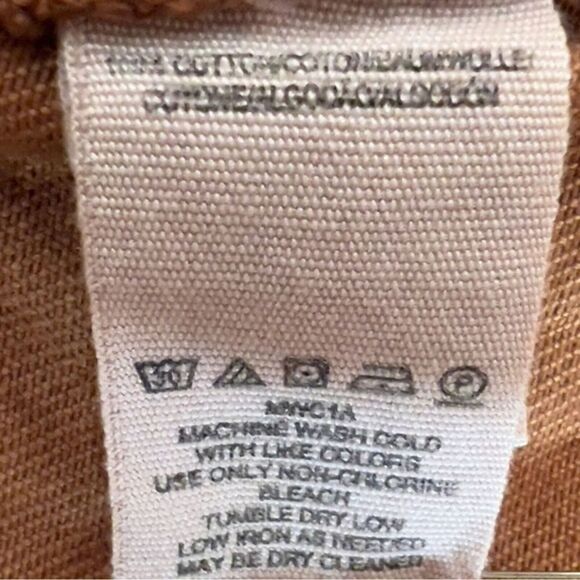 Free People Mini Skirt Womens Size 28 Rust Orange Distressed Button Fly Festival - Picture 5 of 8